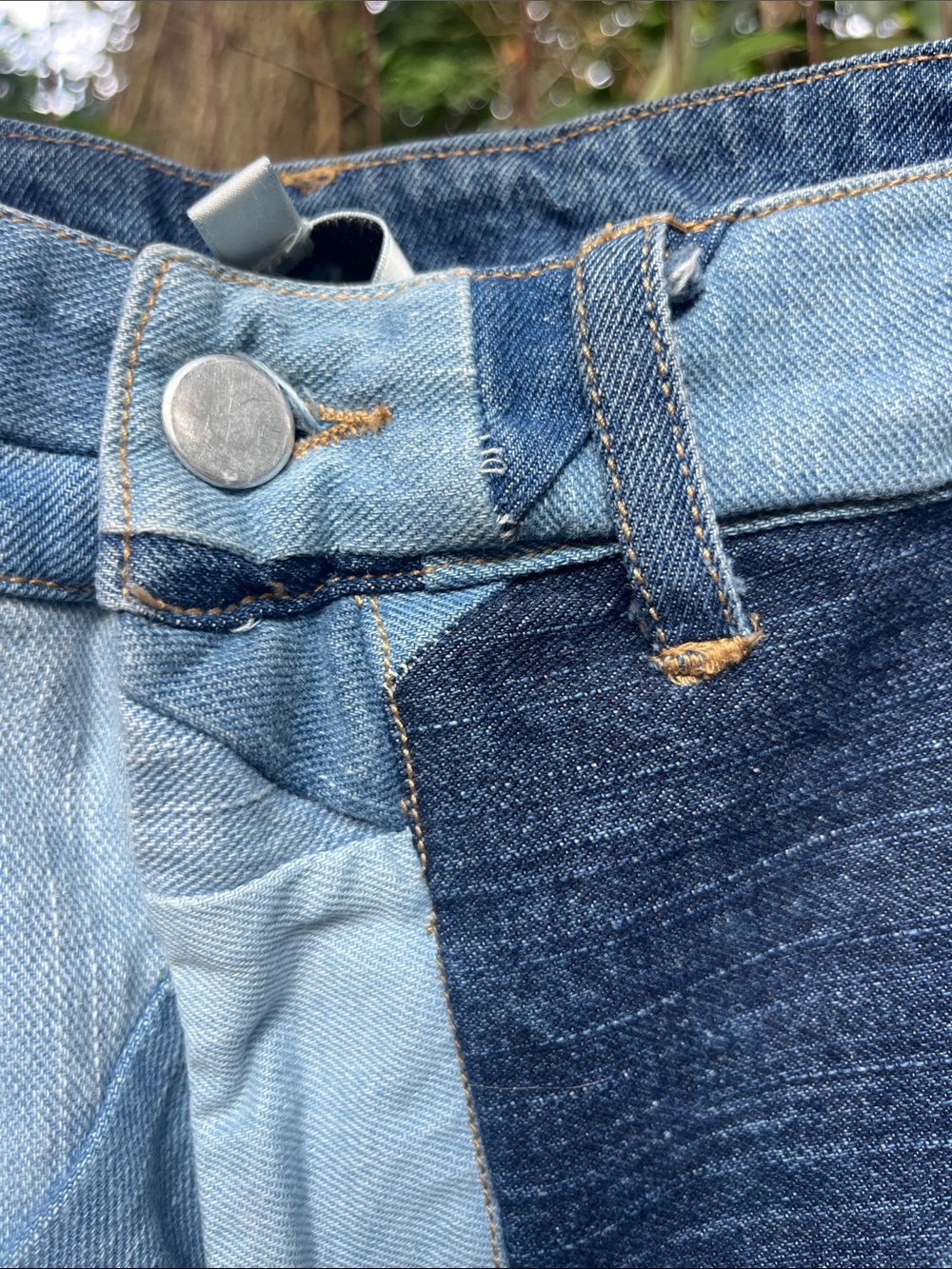 Sea New York Patchwork High-Rise Jeans - Multiple Blue Tones - Picture 3 of 6
